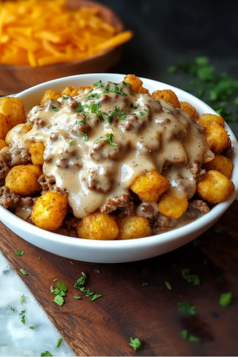 Tater Tot Breakfast Bowl with Sausage Gravy – The Ultimate Comfort Meal