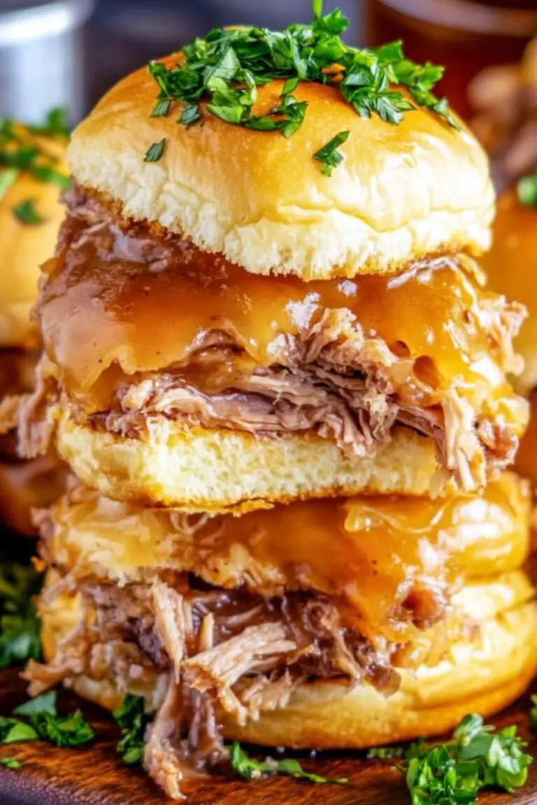 French Dip Sliders: The Perfect Easy Dinner or Party Snack!