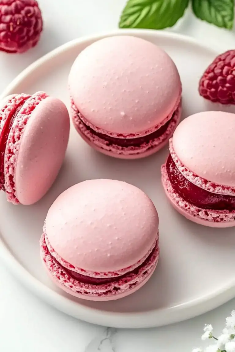 Raspberry Macarons – A Sweet Delight in Every Bite