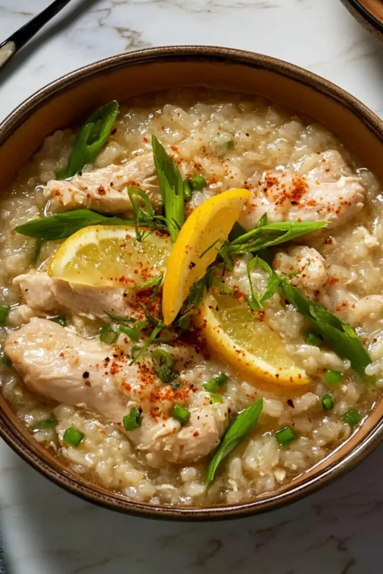 Chicken Arroz Caldo (Chicken Rice Porridge)