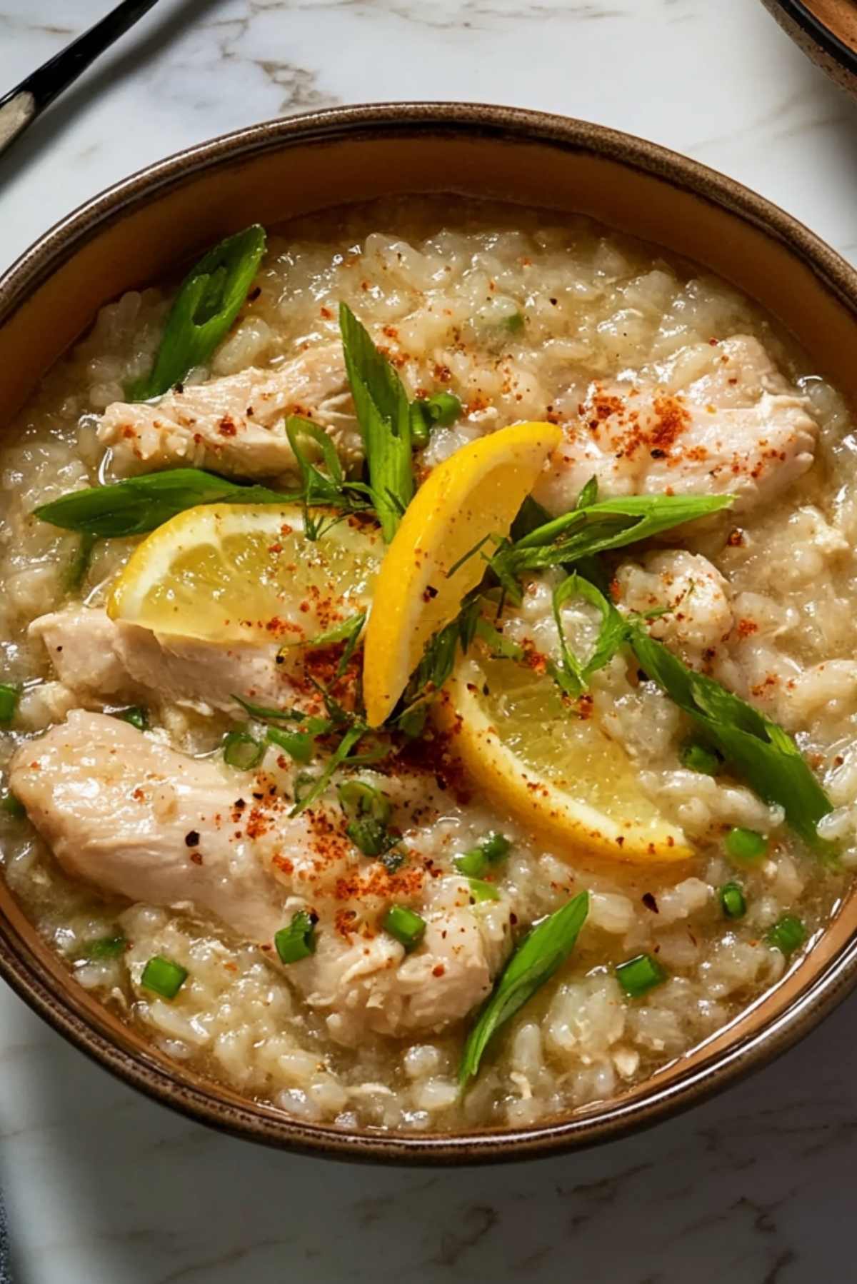 Chicken Arroz Caldo (Chicken Rice Porridge)