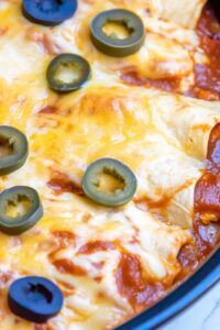 Slow Cooker Chicken Enchiladas