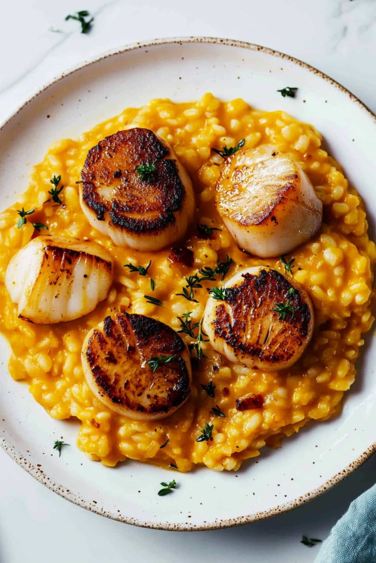 Pumpkin Risotto with Seared Scallops: A Cozy, Luxurious Fall Dish