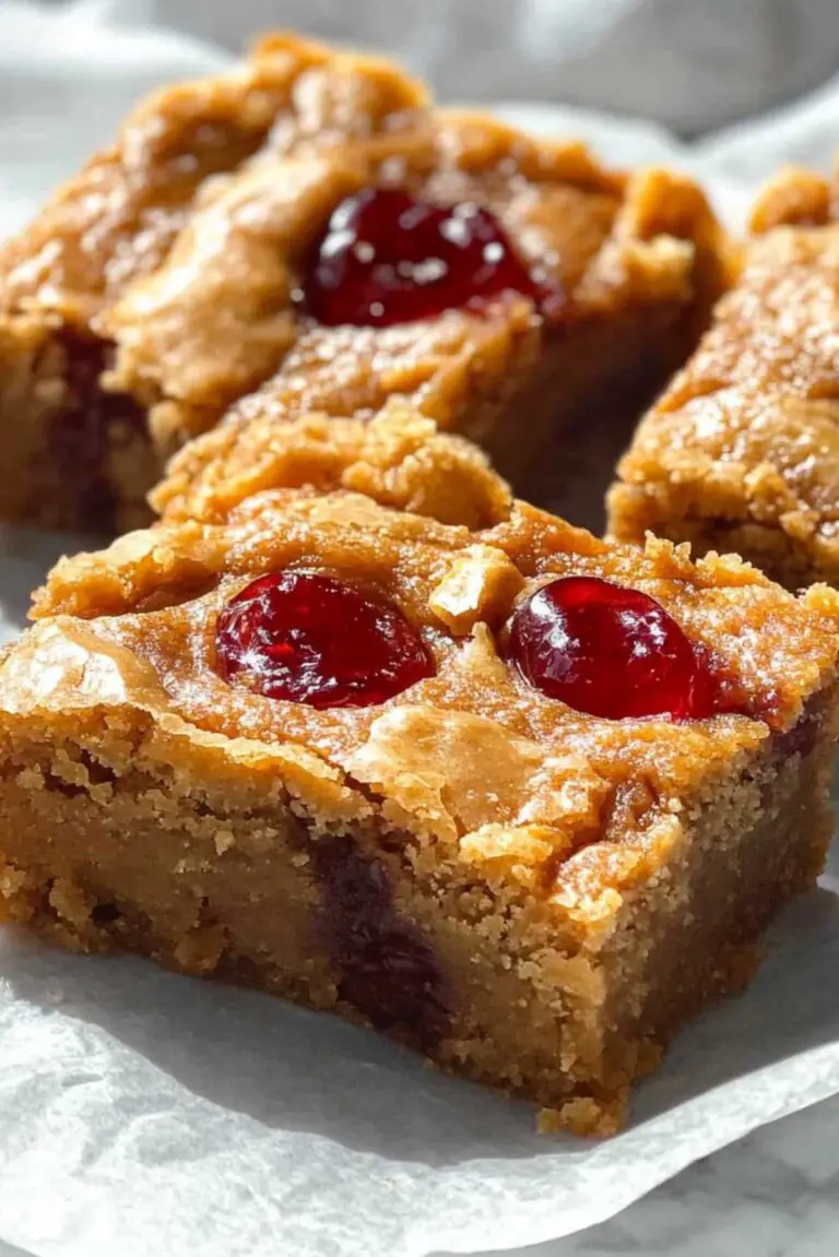 Peanut Butter and Jelly Blondies: A Fun Twist on a Classic Treat