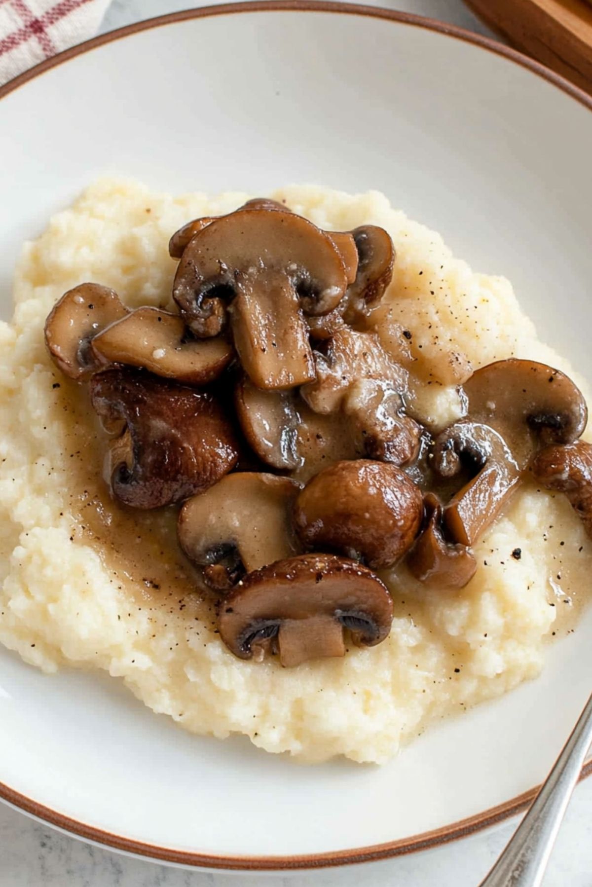 Mushroom & Cauliflower "Polenta"