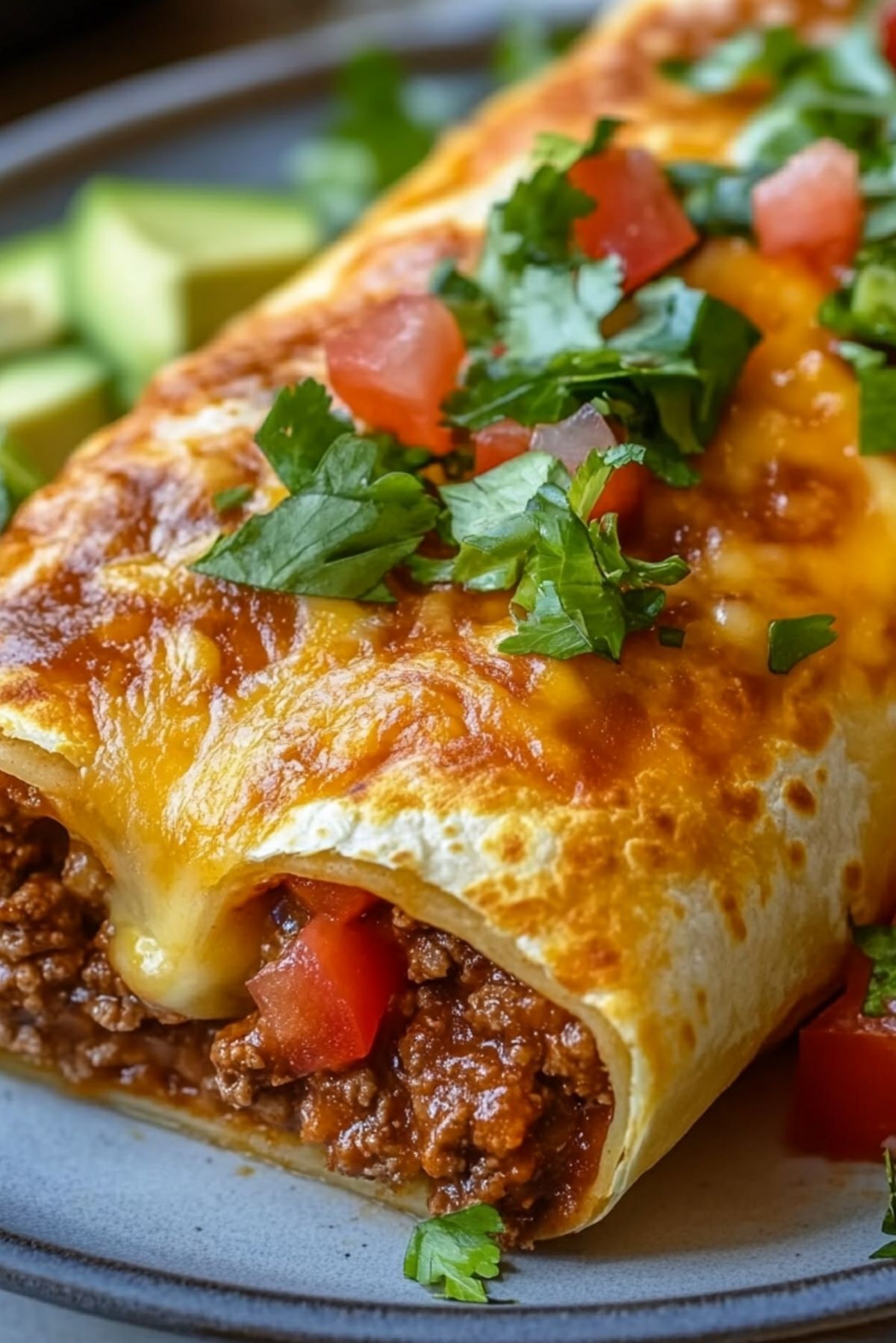 Beef and Cheese Chimichanga