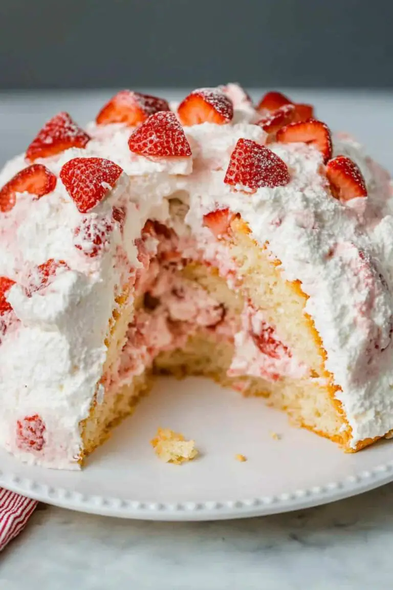Strawberry Angel Cake: A Light and Refreshing Dessert Delight