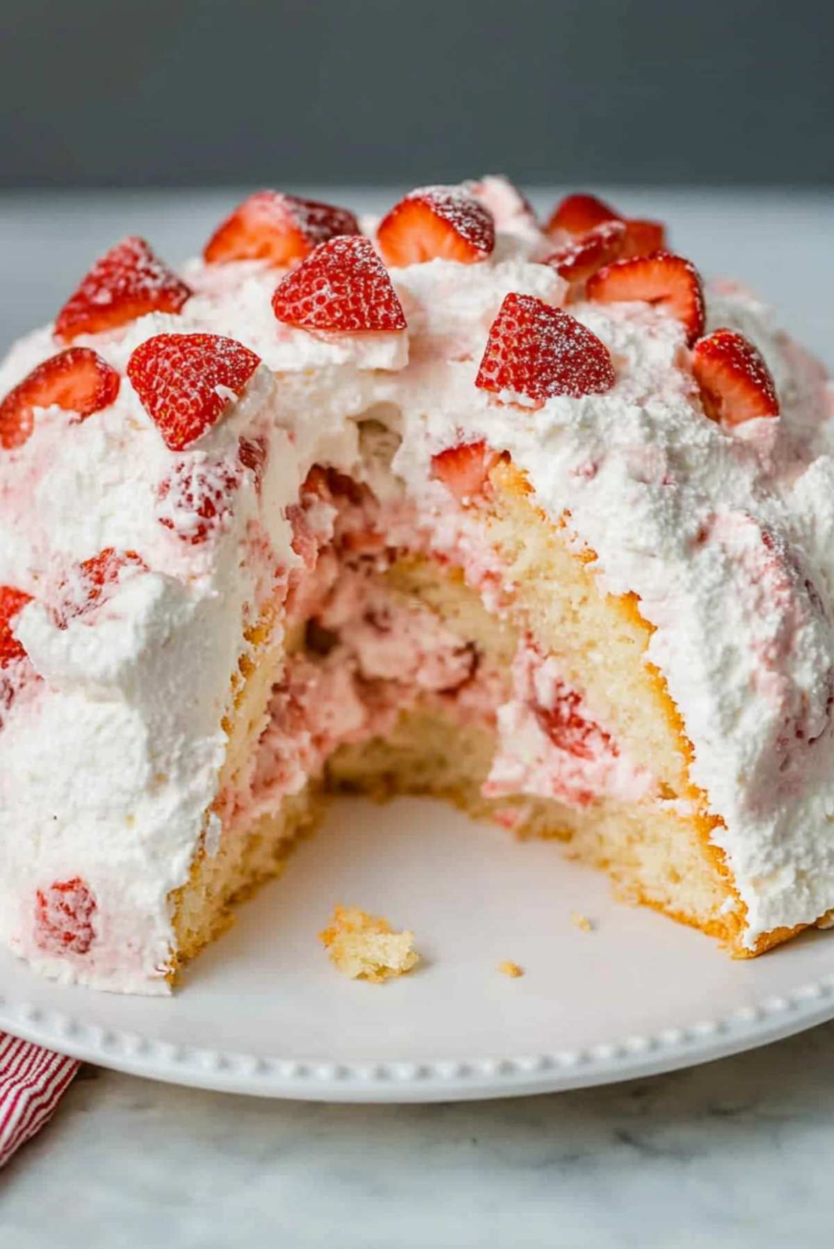 Strawberry Angel Cake: A Light and Refreshing Dessert Delight