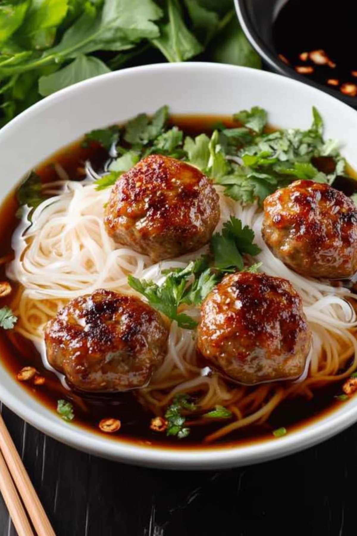 Vietnamese Meatballs and Noodles (Bún Chả)