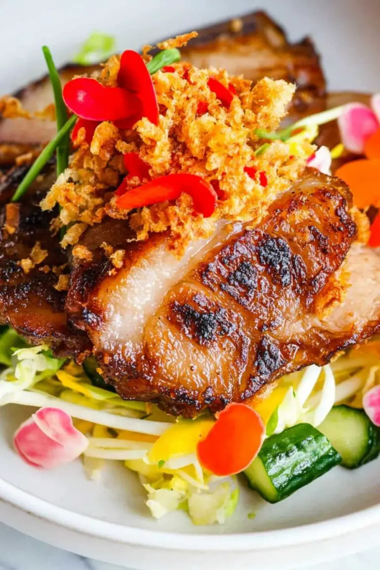 Korean Pork Belly with Sumi Salad