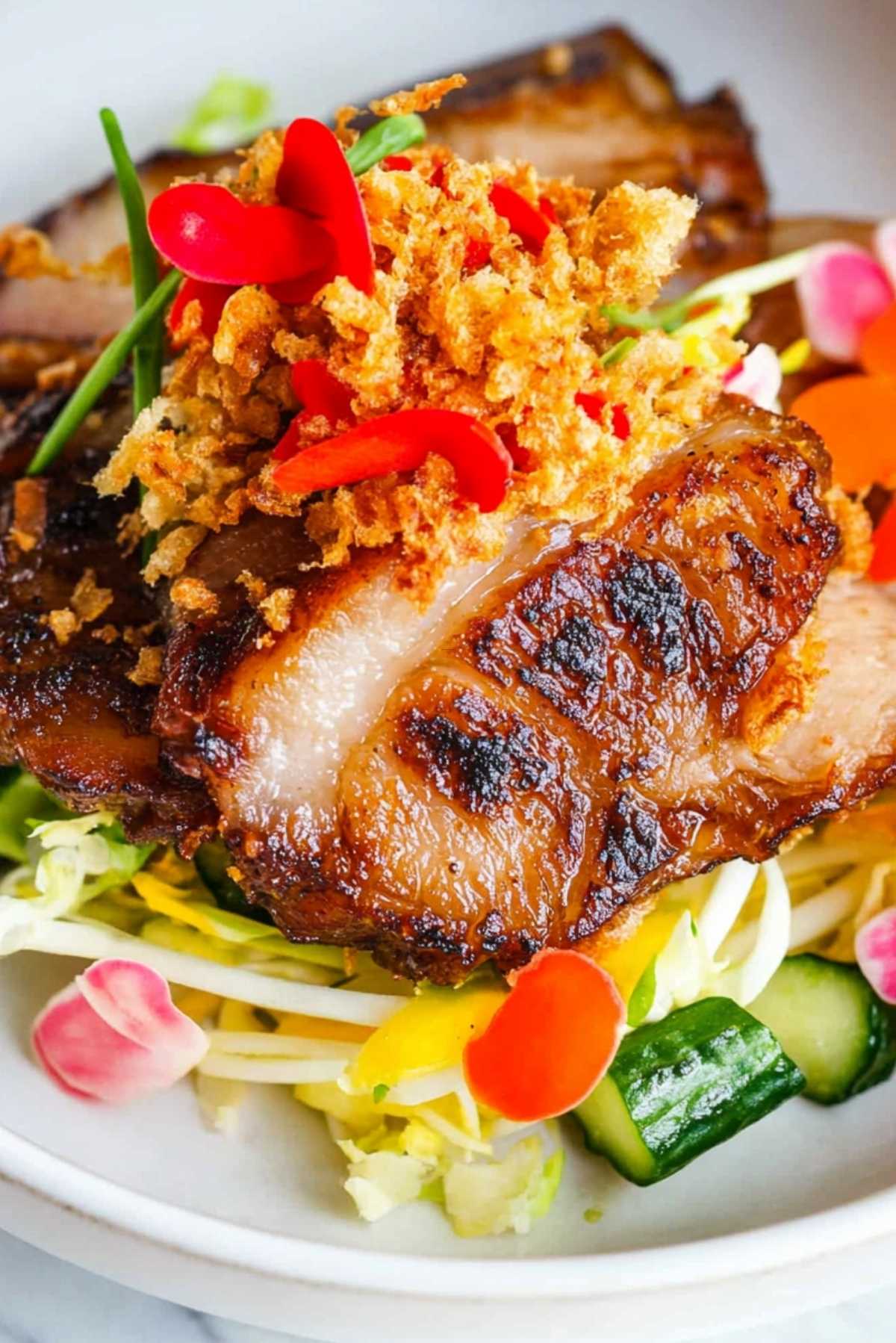 Korean Pork Belly with Sumi Salad