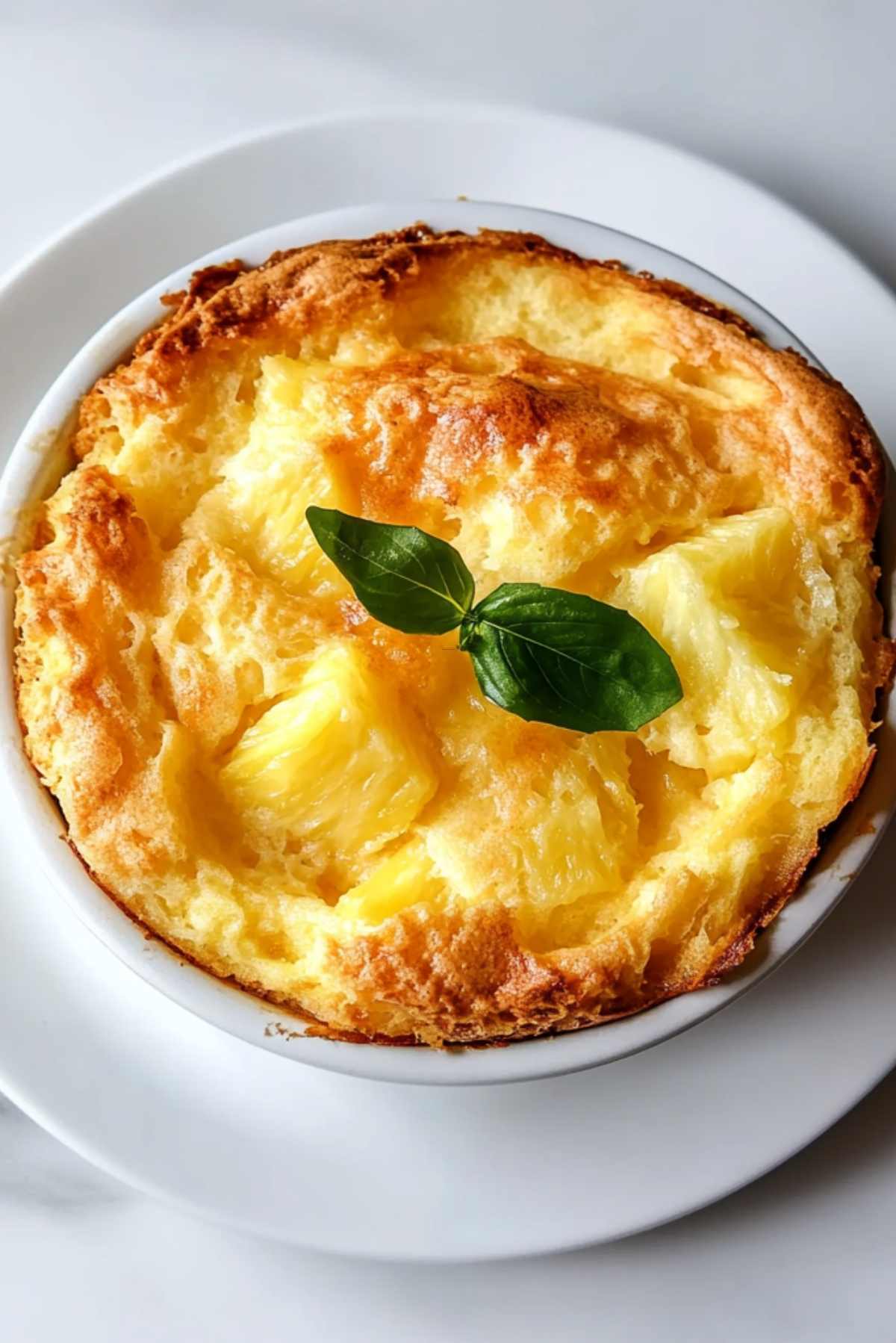 Scalloped Pineapple Souffle
