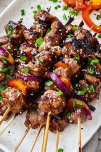 Easy Beef Teriyaki Skewers