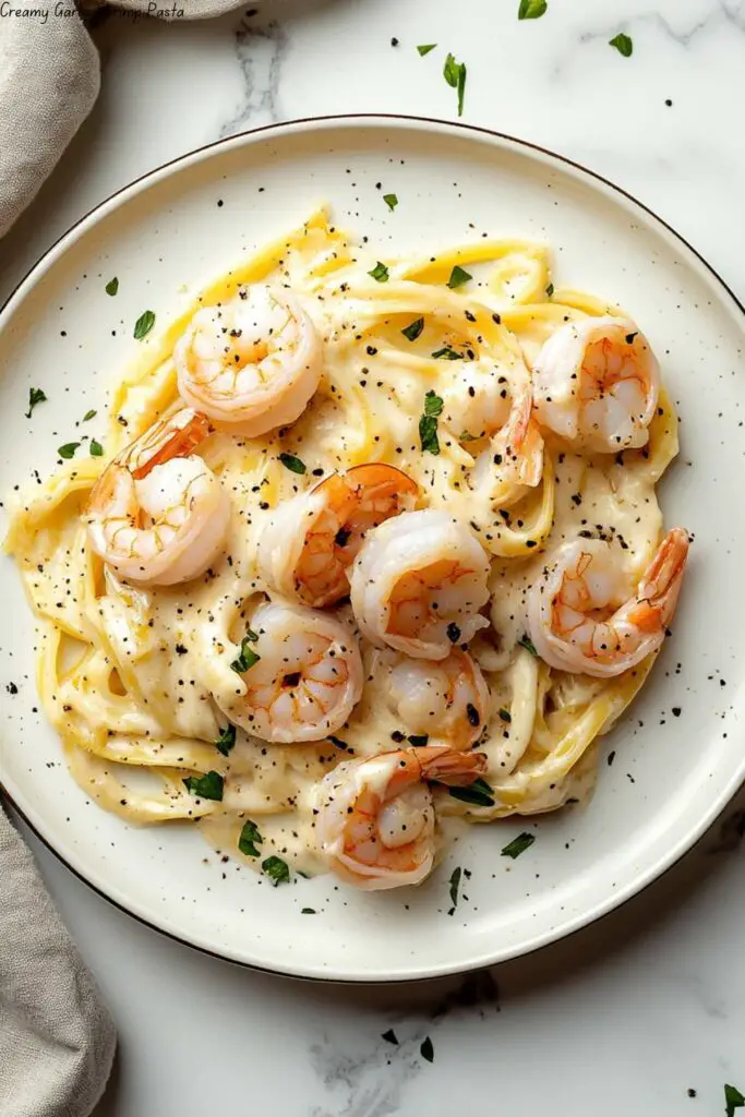 Creamy Garlic Shrimp Pasta 4 Creamy Garlic Shrimp Pasta