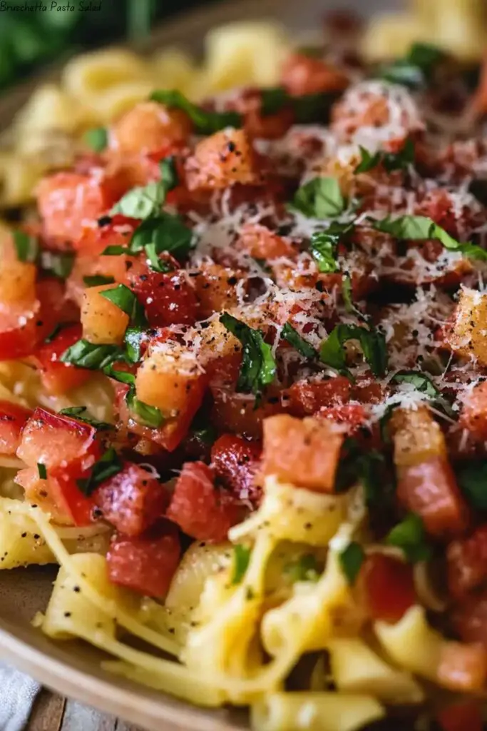 Bruschetta Pasta Salad 4 Bruschetta Pasta Salad
