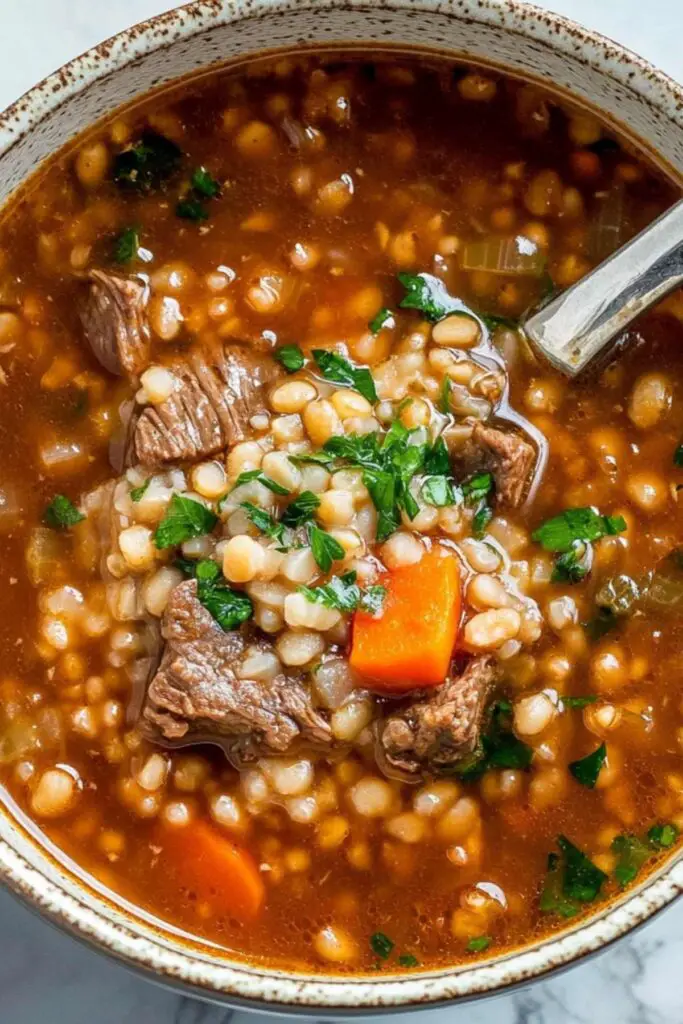 Beef Barley Soup 4 Beef Barley Soup