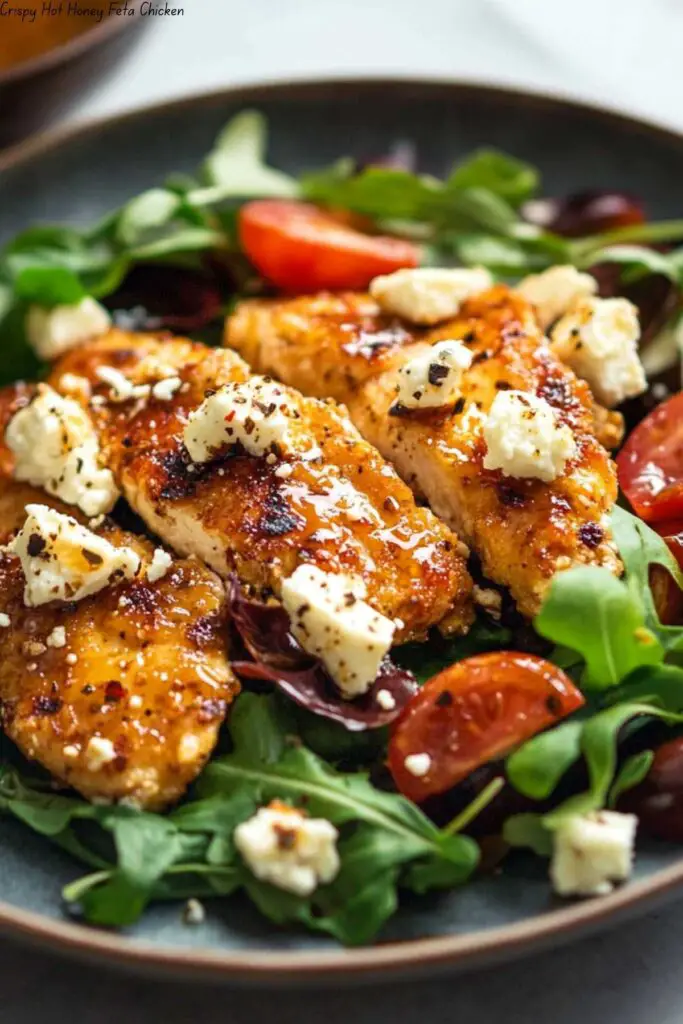 Crispy Hot Honey Feta Chicken 4 Crispy Hot Honey Feta Chicken