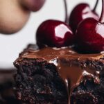 Roasted Chocolate Cherry Brownies