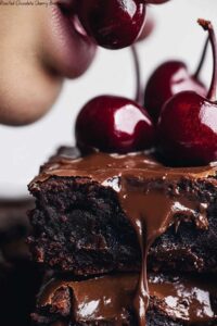 Roasted Chocolate Cherry Brownies