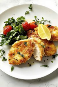 Baked Chicken Schnitzel
