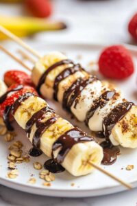 Banana Split Dessert Kabobs
