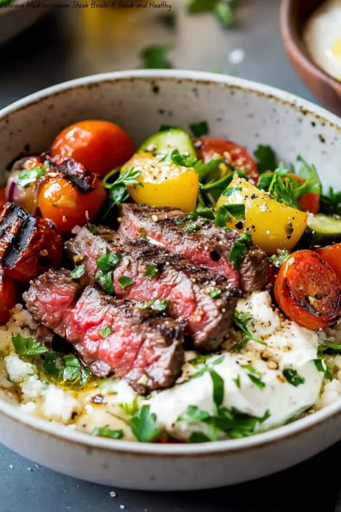 Delicious Mediterranean Steak Bowls: A Quick and Healthy