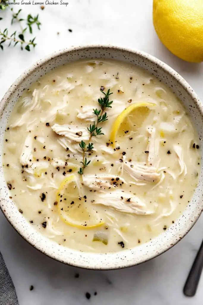 Avgolemono Greek Lemon Chicken Soup 4 Avgolemono Greek Lemon Chicken Soup