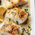Tasty Baked Cod in Coconut Lemon Cream Sauce