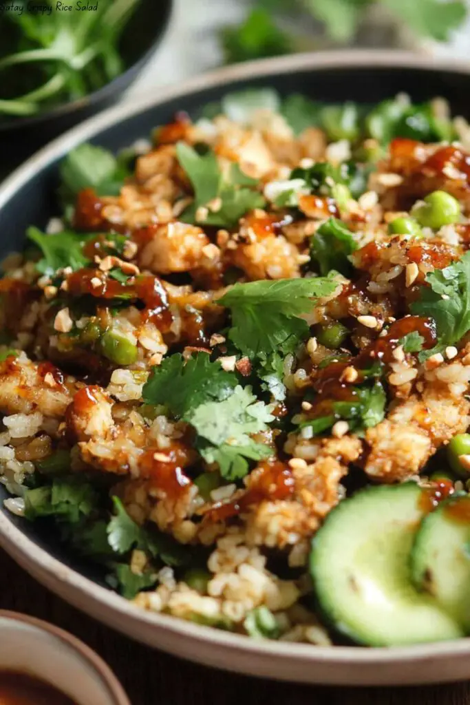 Satay Crispy Rice Salad 4 Satay Crispy Rice Salad