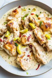 Creamy Pepperoncini Chicken Skillet