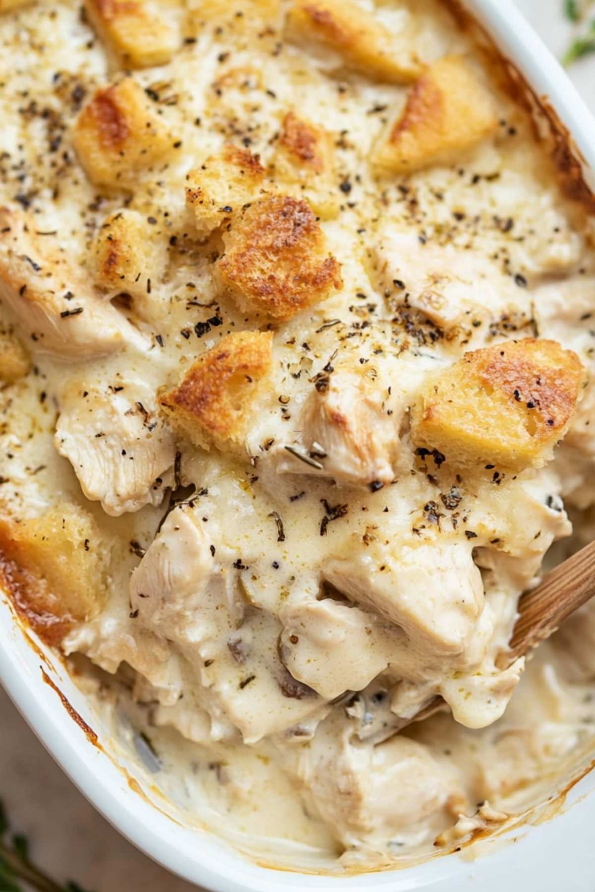 Creamy Swiss Chicken Casserole