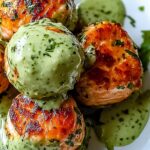 Salmon Balls with Creamy Avocado Sauce: Healthy Dinner Ideas