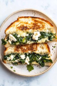 Spinach and Feta Grilled Cheese