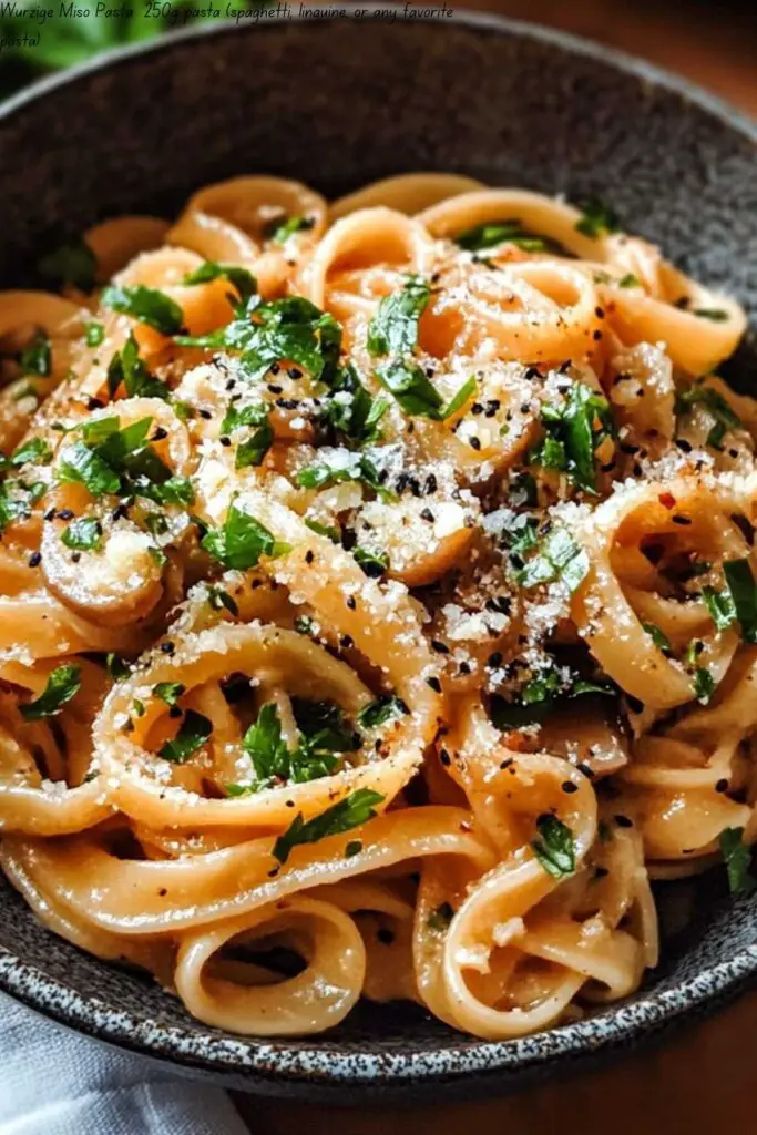 Würzige Miso Pasta