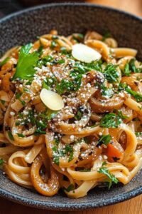 Würzige Miso Pasta