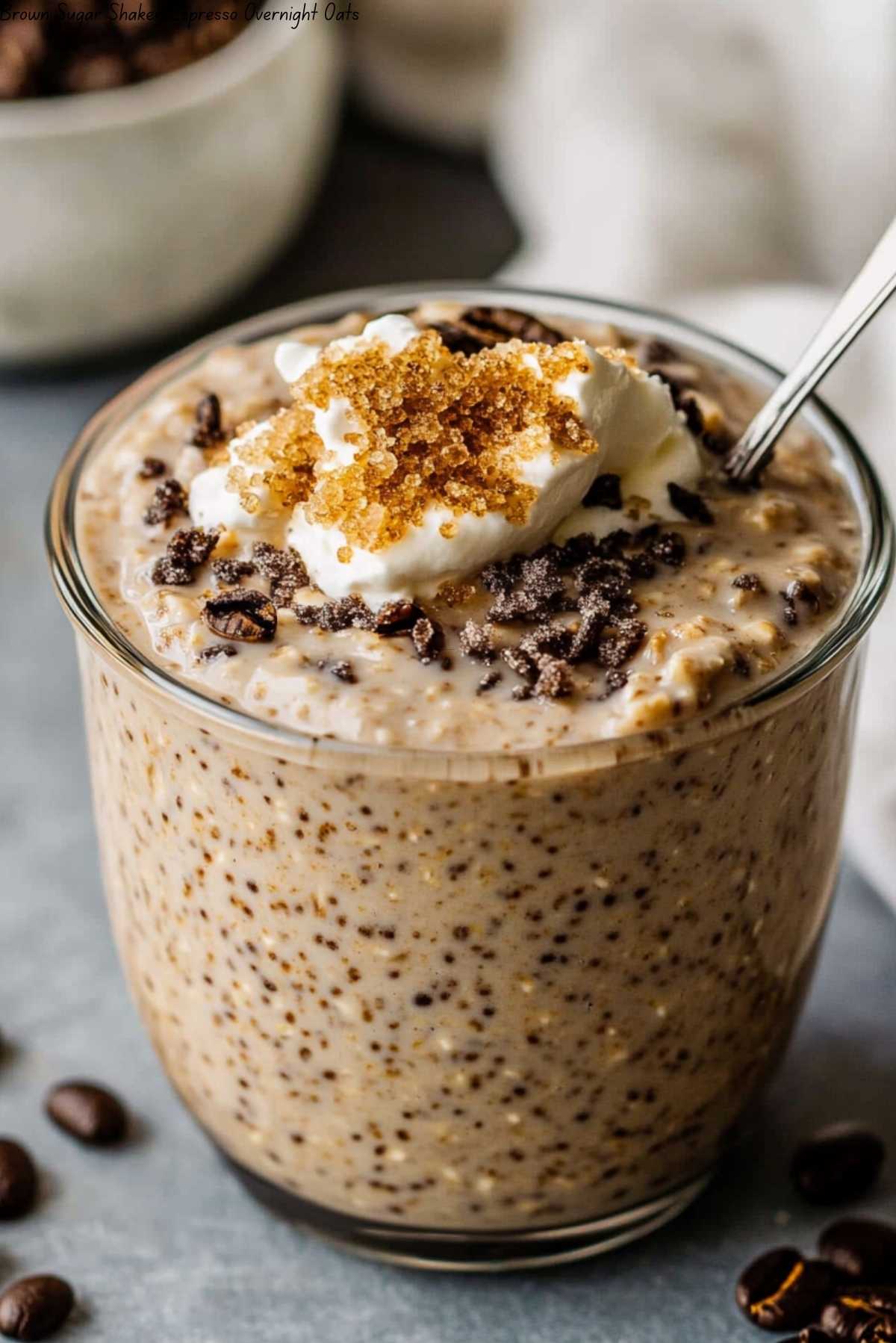 Brown Sugar Shaken Espresso Overnight Oats