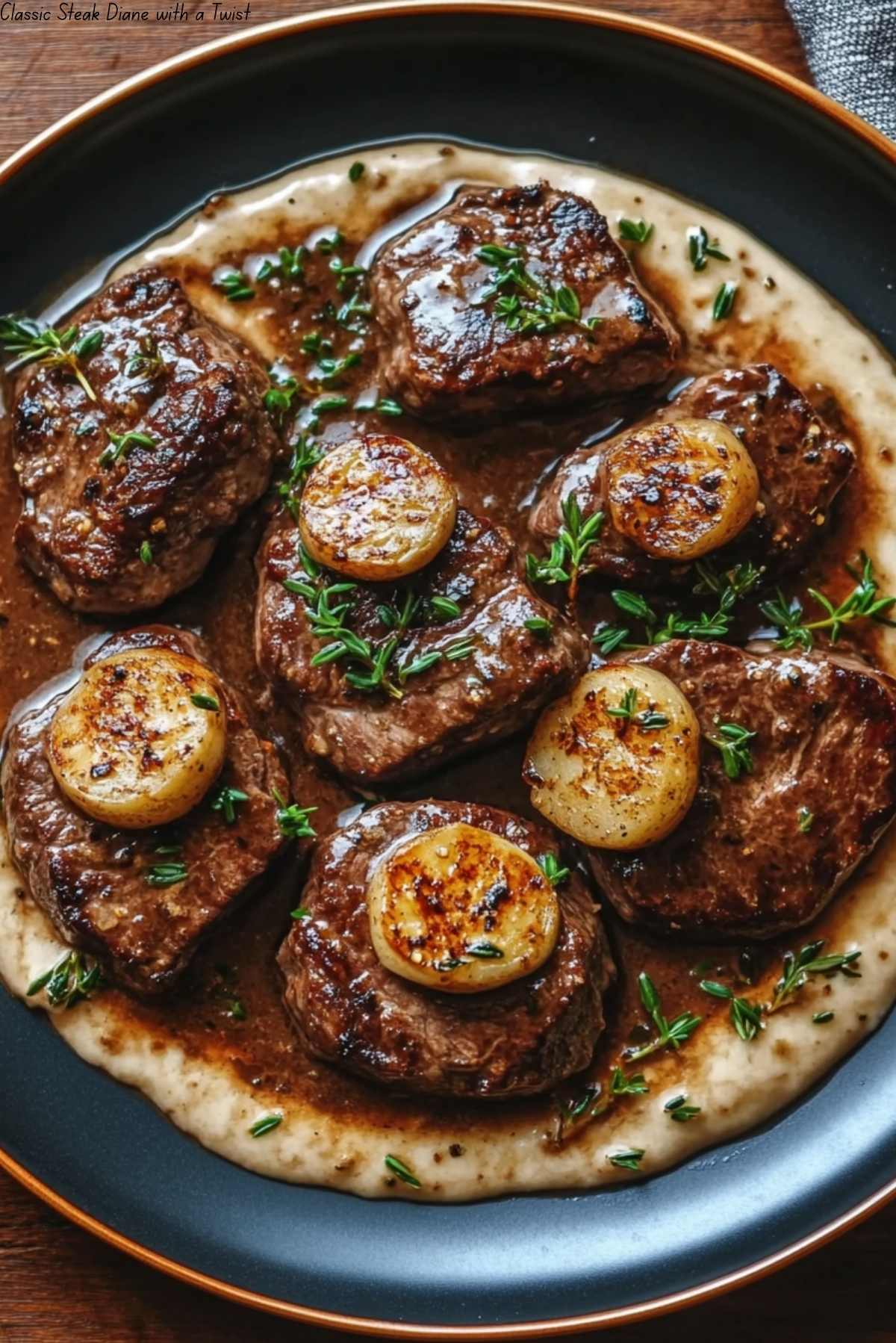 Classic Steak Diane with a Twist