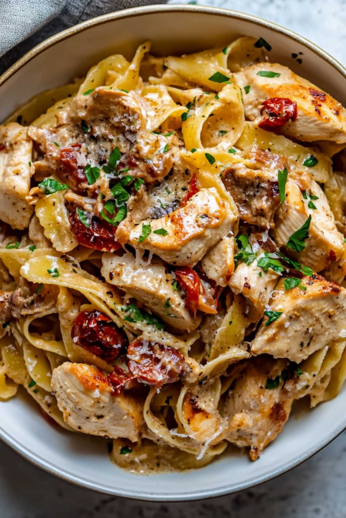 Chicken Boscaiola Pasta