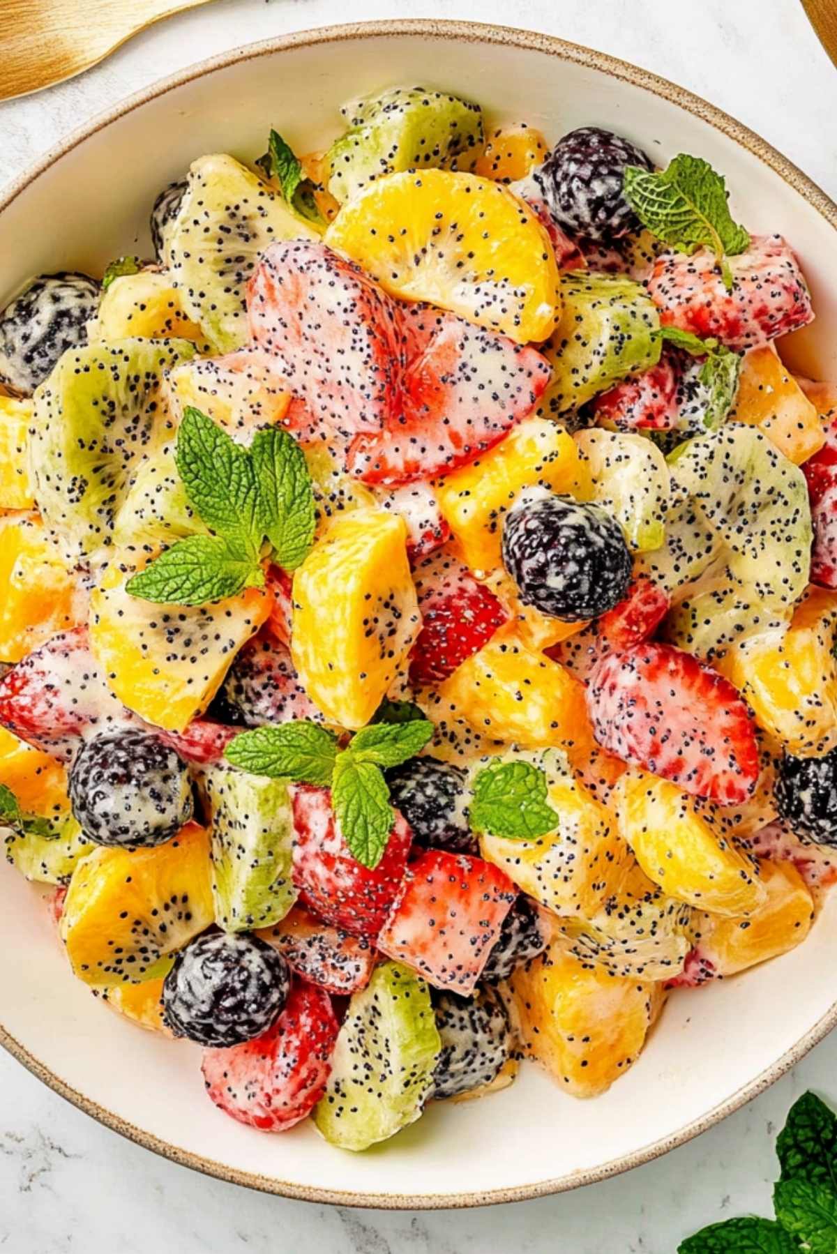 Fruit Salad with Poppy Seed Dressing