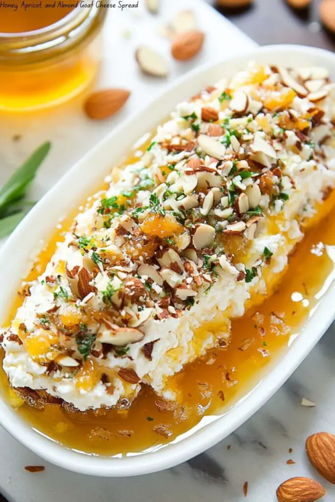 Honey, Apricot, and Almond Goat Cheese Spread 4 Honey, Apricot, and Almond Goat Cheese Spread