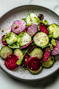 Crisp Cucumber and Beetroot Salad