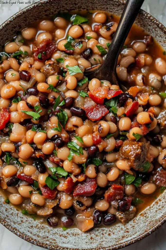 Black-Eyed Peas with Bacon and Sausage 4 Black-Eyed Peas with Bacon and Sausage