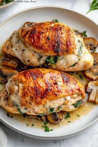 Healthy Mushroom Stuffed Chicken Breast