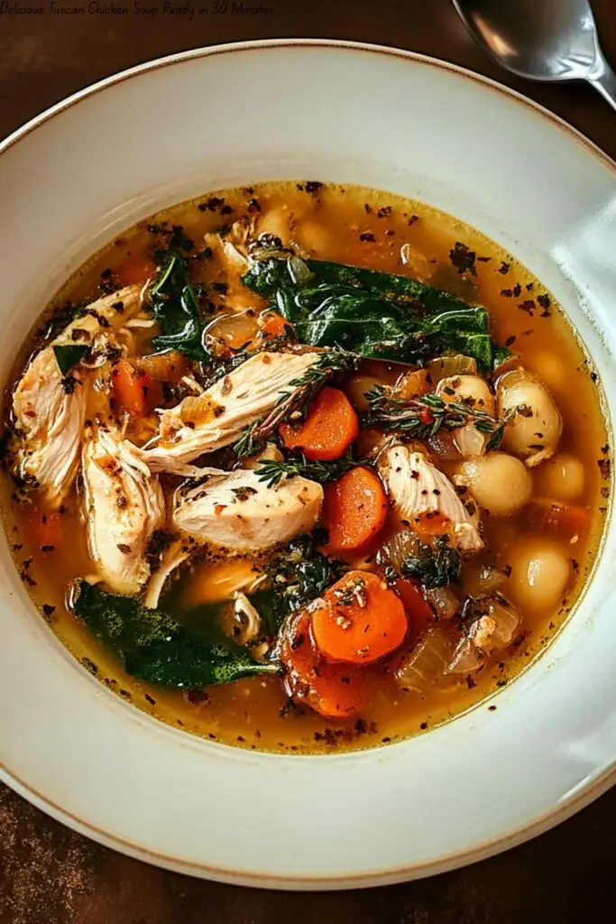 Delicious Tuscan Chicken Soup Ready in 30 Minutes 4 Delicious Tuscan Chicken Soup Ready in 30 Minutes