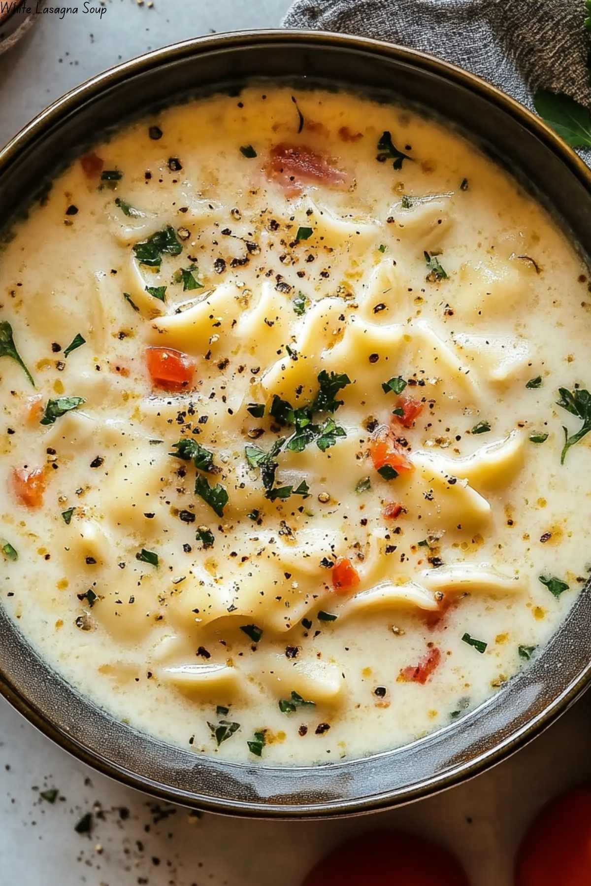White Lasagna Soup