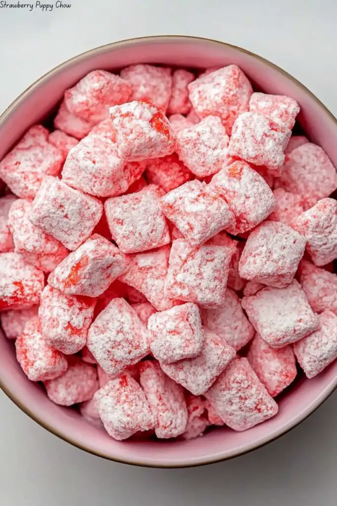 Strawberry Puppy Chow 4 Strawberry Puppy Chow