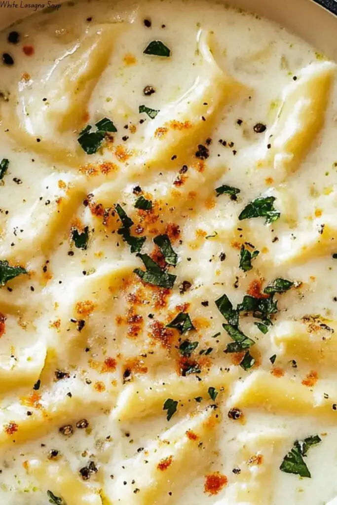 White Lasagna Soup 4 White Lasagna Soup