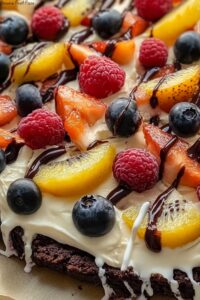 Brownie Fruit Pizza