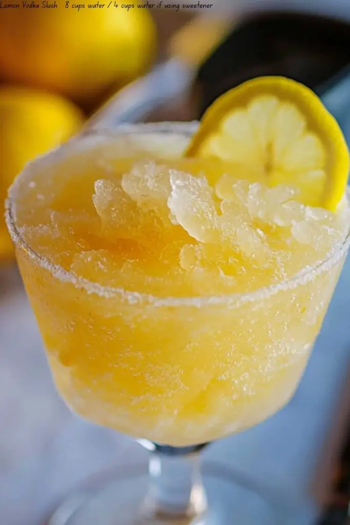 Lemon Vodka Slush 4 Lemon Vodka Slush