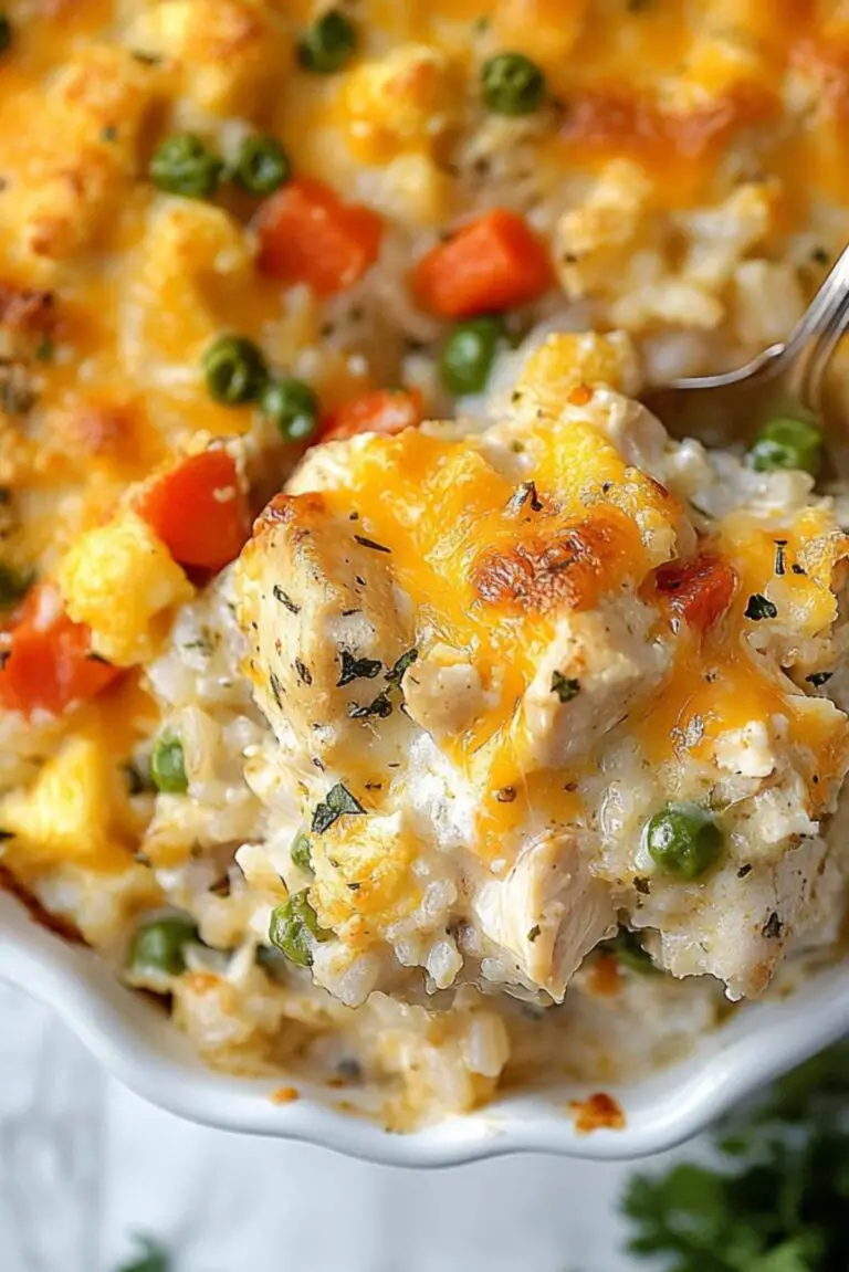 Cheesy Chicken and Rice Casserole